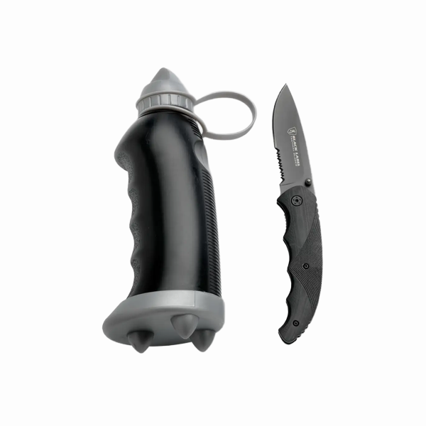 Black Label Bottle/Knife Combo